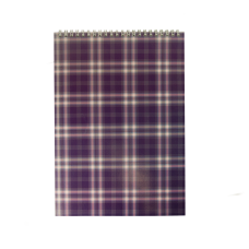 Блокнот на пружині зверху SHOTLANDKA, А4, 48 арк., клітинка, фіолетовий