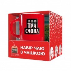 Набір "Пакетований чай 2г*150 + чашка", ТРИ СЛОНА