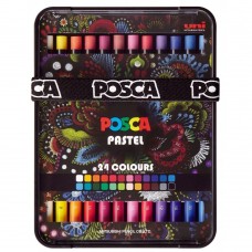 Пастель воскова POSCA PASTEL, 24 кольори