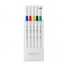Лайнер uni EMOTT 0.4мм fine line, Vivid Color, 5 цветов