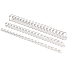 Пружины пластиковые d 16 мм, круглые, сшивают 101-120 листов А4, белые