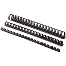 Пружини пластикові d 19 мм, круглі, зшивають 121-150 арк., А4, чорні