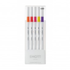 Лайнер uni EMOTT 0.4мм fine line, Passion Color, 5 цветов