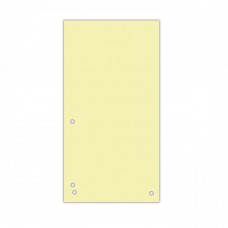 Індекс-розділювач 105х230 мм, 100шт., картон, жовтий